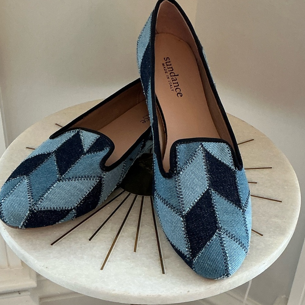 Sundance Denim Chevron Women's Flats